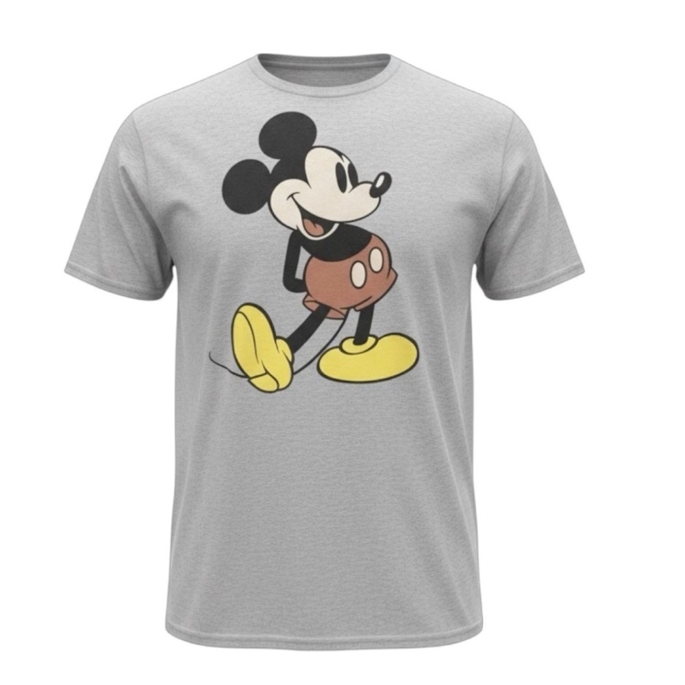 Disney Mickey Mouse Gray Tee T Shirt Top 3XL Land World‎ Plus Disneycore Classic